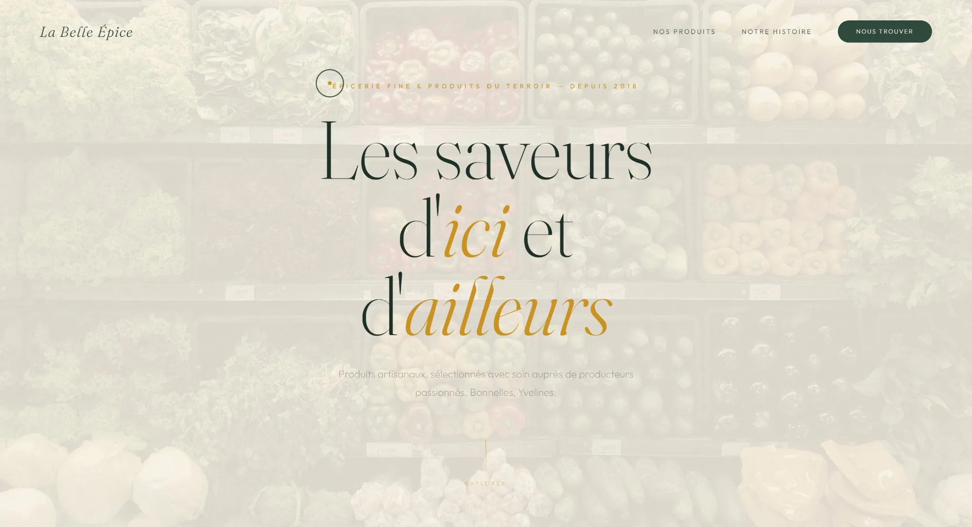Démo site épicerie fine · La Belle Épice