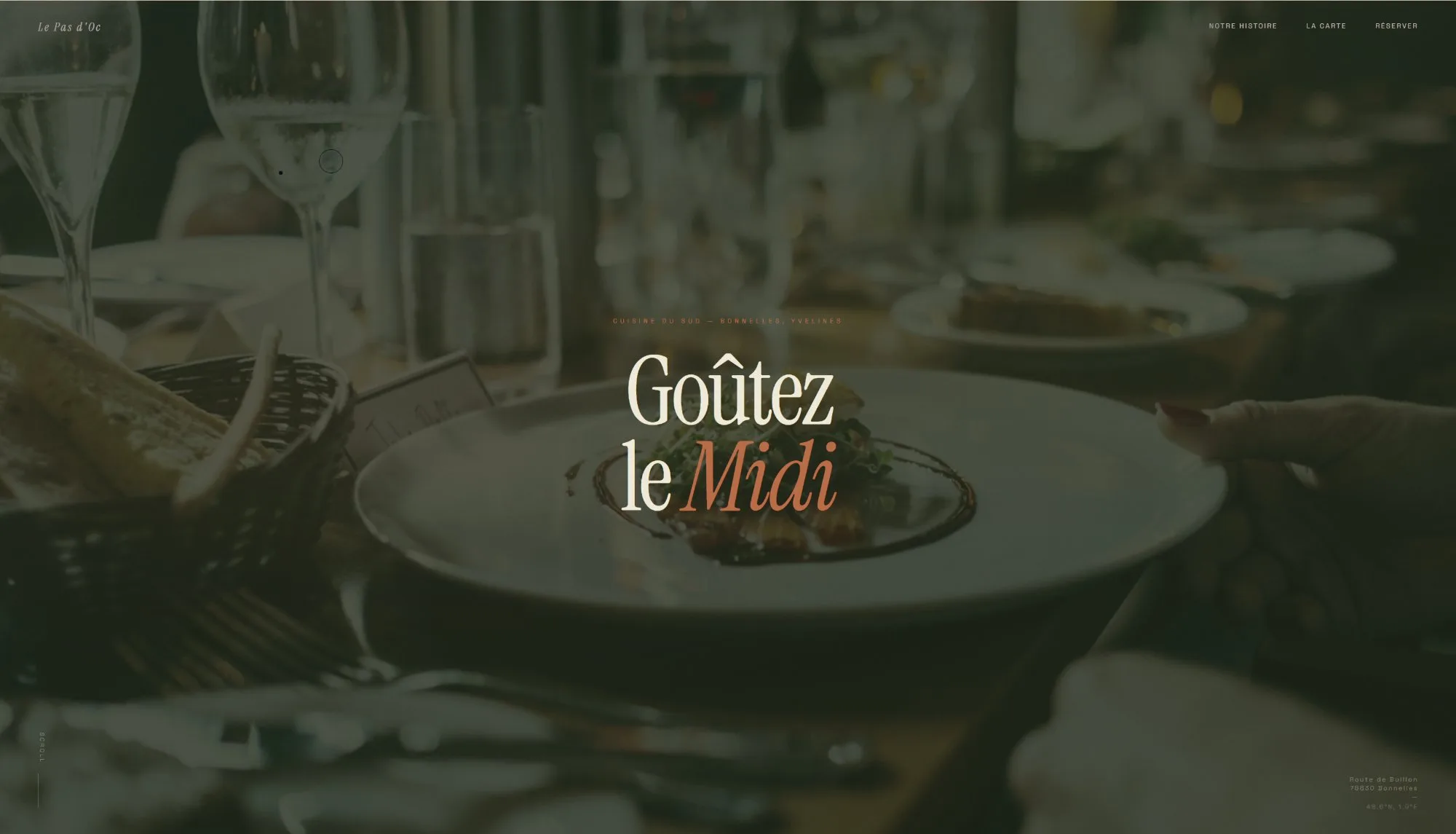 Démo site restaurant · Le Pas d'Oc